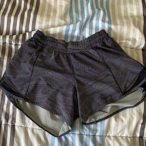 EUC lululemon hotty hot shorts tall
